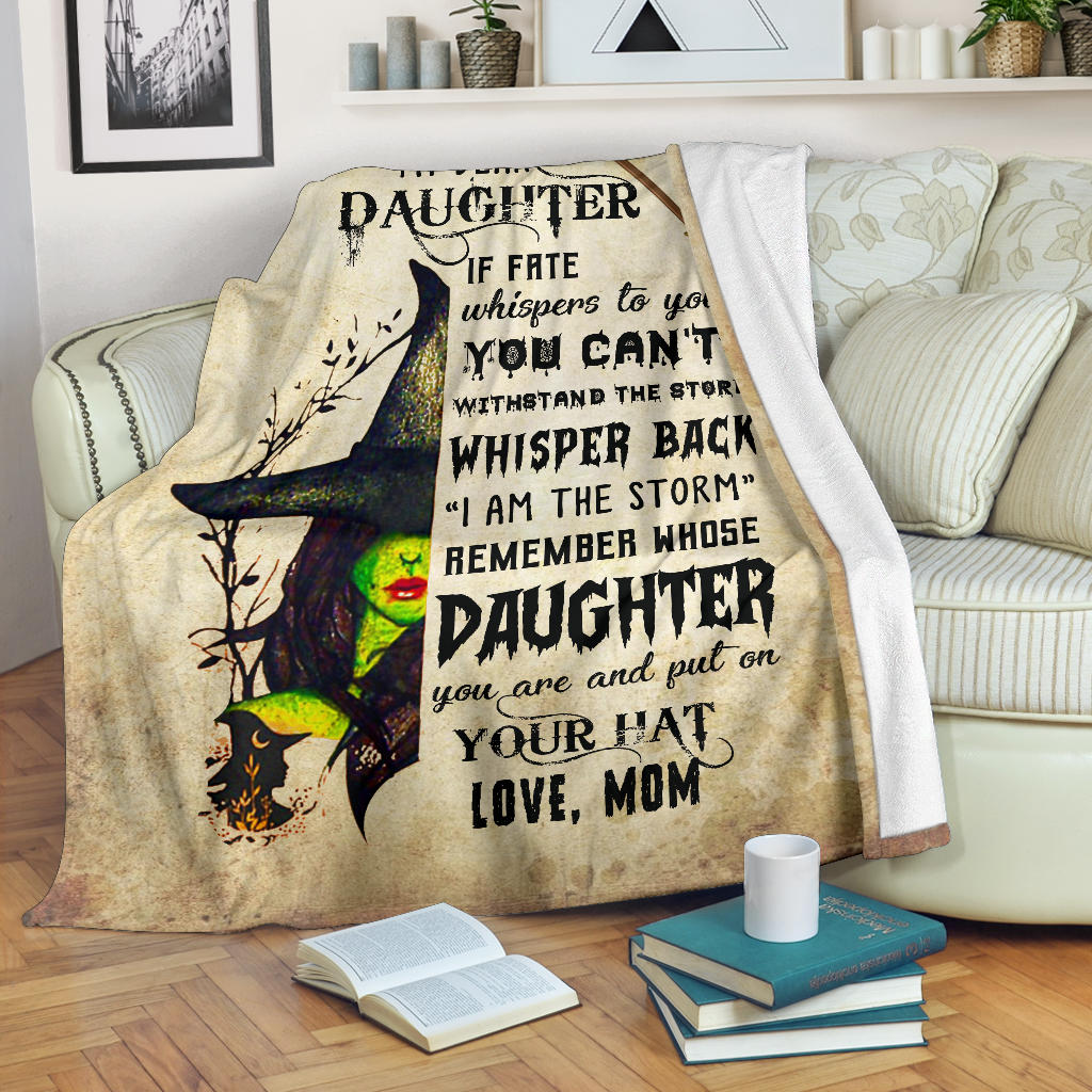 My Dear Daughter, Premium Fleece Blanket Gift from Mom to Daughter