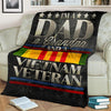 Load image into Gallery viewer, Veterans Day Gift, Army Veteran Blanket, Vietnam Veteran, Dad &amp; a Grandpa