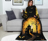 Load image into Gallery viewer, Halloween Hunted House Wearable Blanket