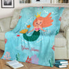Load image into Gallery viewer, Personalized Name Mermaid Blanket for Girls