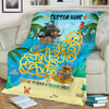 Personalized Name Educational, Pirate Maze Game Blanket for Boys & Girls, Custom Name Have Fun Blanket for Kids