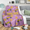 Personalized Name Monster Truck Pink Blanket for Girls, Boys & Adults