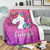 Load image into Gallery viewer, Personalized Name Magical Unicorn Blanket for Babies &amp; Girls - Multistyle