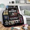 Veterans Day Gift, Army Veteran Blanket, Gift for Veteran Dad