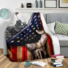 Load image into Gallery viewer, Veteran&#39;s Day US Flag Blanket, Gift for Veterans