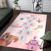 Princess Room Castle & Numbers Play Mat, Carpet for Girls Room