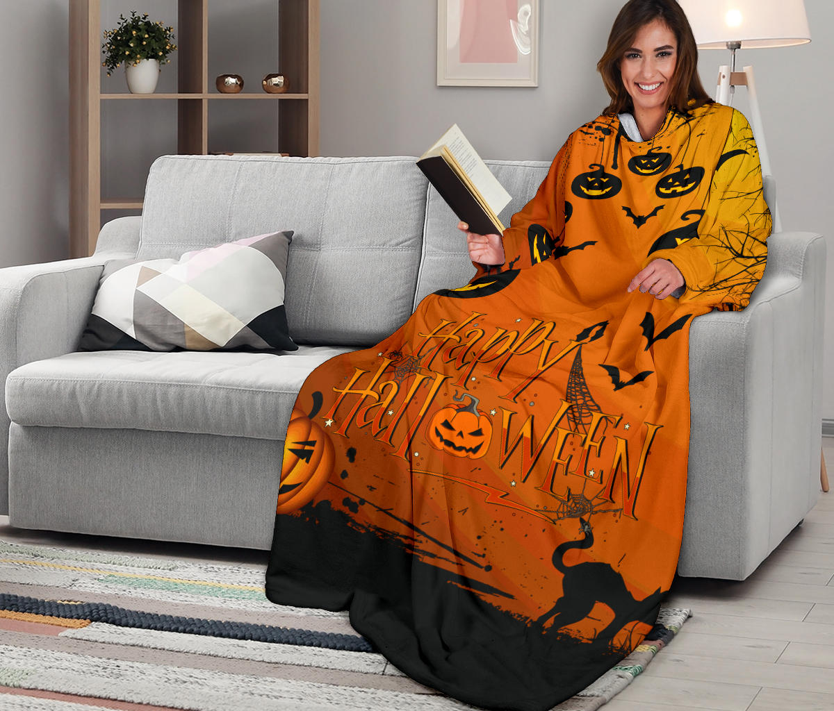 Happy Halloween Sleeve Blanket