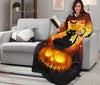 Load image into Gallery viewer, Black Cat &amp; Pumpkin Halloween Sleeve Blanket