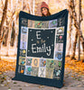 Load image into Gallery viewer, Personalized Name ABC Alphabet Space, Solar System Blanket for Kids