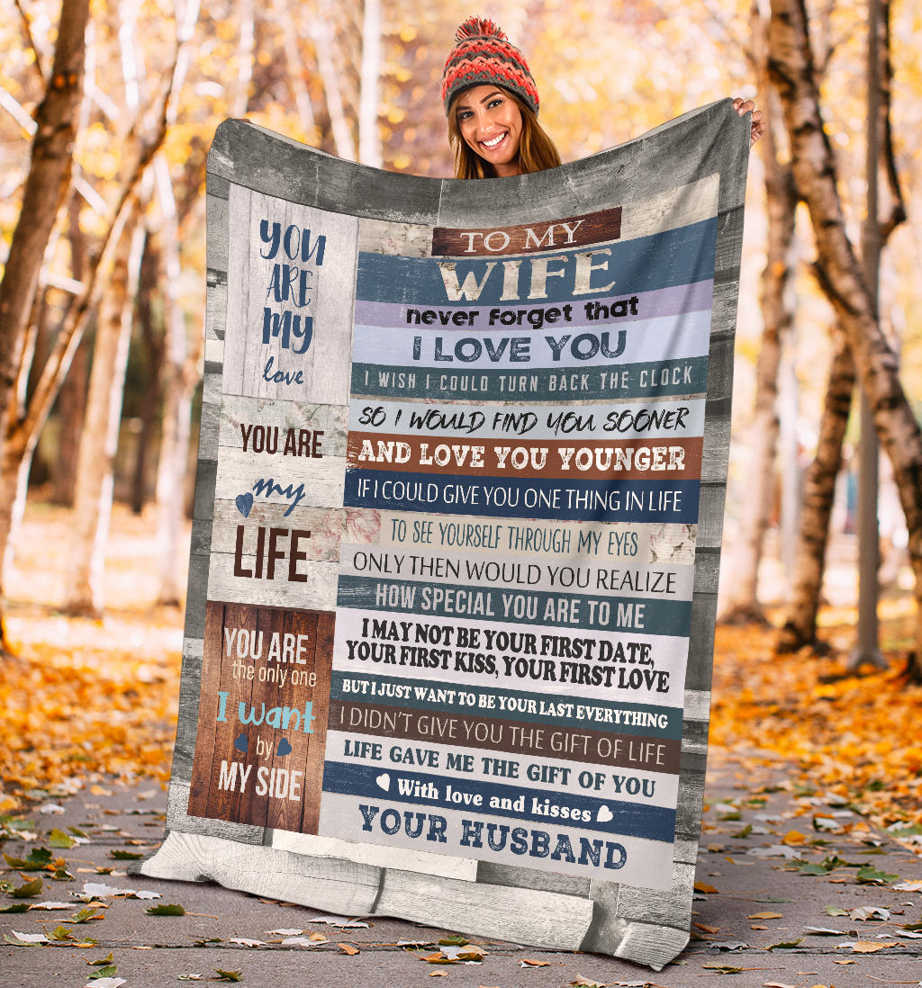To My Wife Warm & Cozy Blanket Gift from Husband