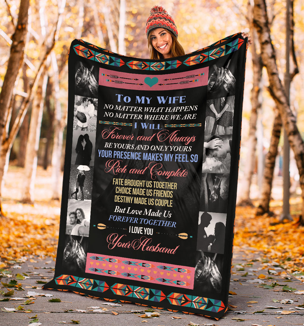 Personalized Blanket Gift for Wife from Husband with Photo Upload - 8 Photos