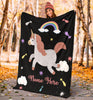 Load image into Gallery viewer, Personalized Name Magical Unicorn Blanket for Babies &amp; Girls - Multistyle