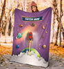 Load image into Gallery viewer, Personalized Name Space Rocket Launch Blanket for Kids, Space Blanket for Boys and Girls #2