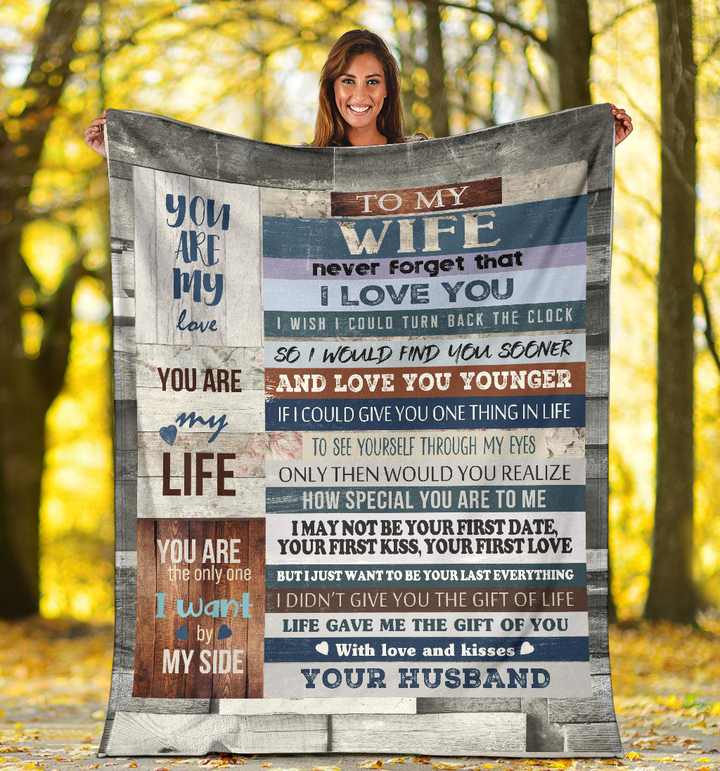 To My Wife Warm & Cozy Blanket Gift from Husband
