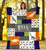 Load image into Gallery viewer, Personalized Dinosaur Blanket for Kids, Boys &amp; Girls