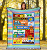 Under Construction Personalized Blanket for Boys