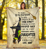 My Dear Daughter, Premium Fleece Blanket Gift from Mom to Daughter