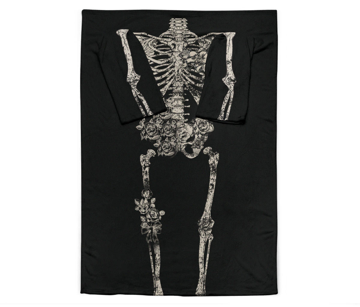 Halloween Wearable Skeleton Blanket