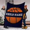 Load image into Gallery viewer, Personalized Name Basketball Premium Boys Blanket