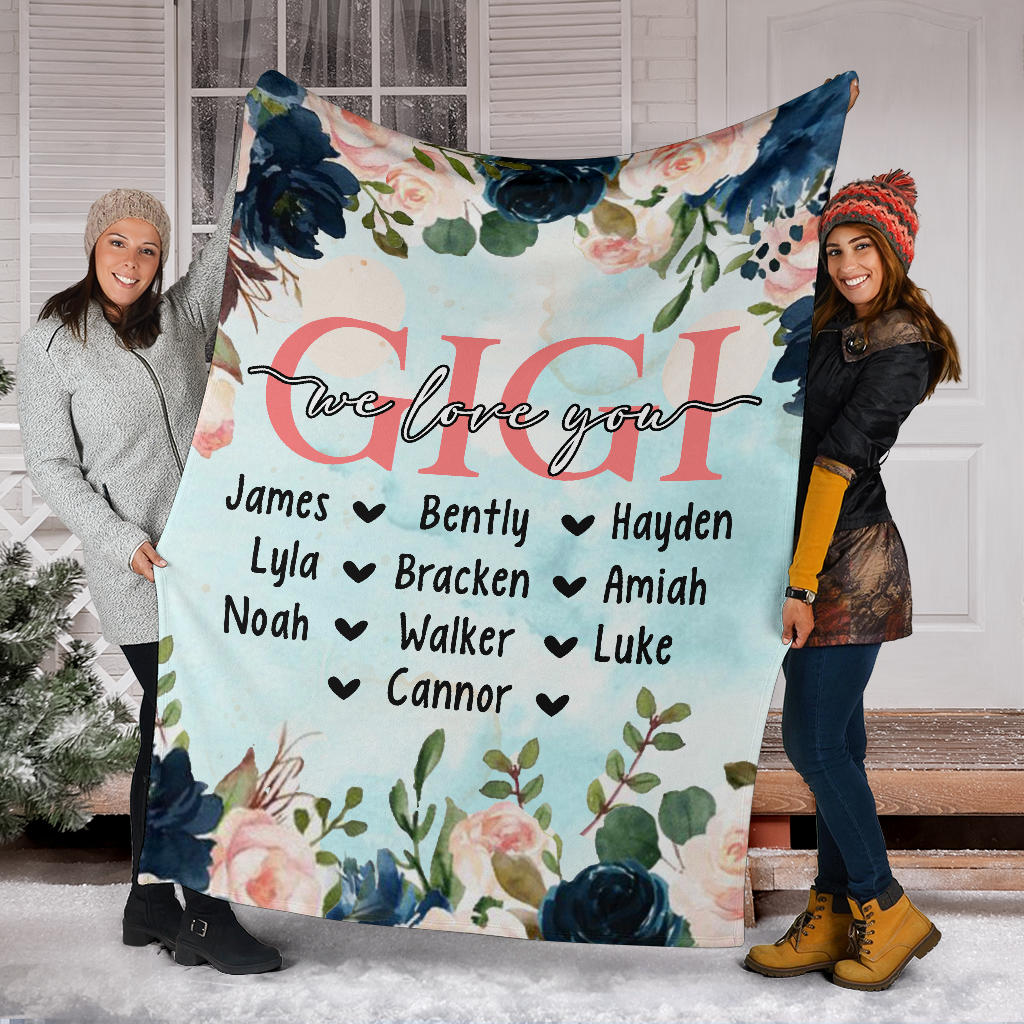 Personalized Blanket for Grandma from Grandkids