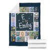 Load image into Gallery viewer, Personalized Name ABC Alphabet Space, Solar System Blanket for Kids