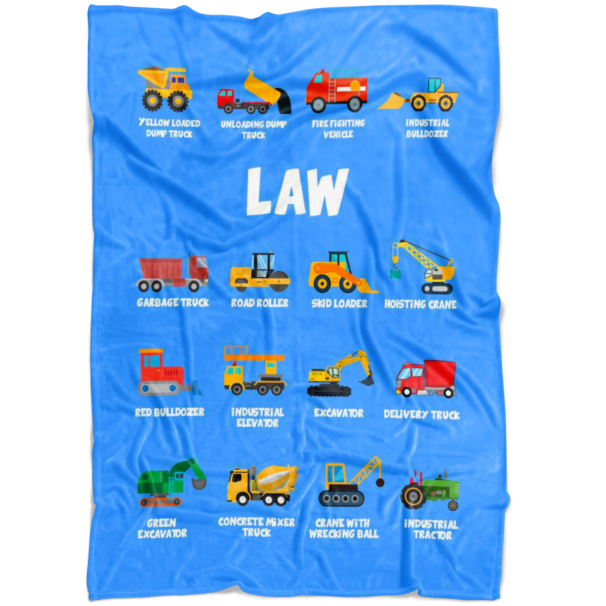 Law Construction Blanket Blue