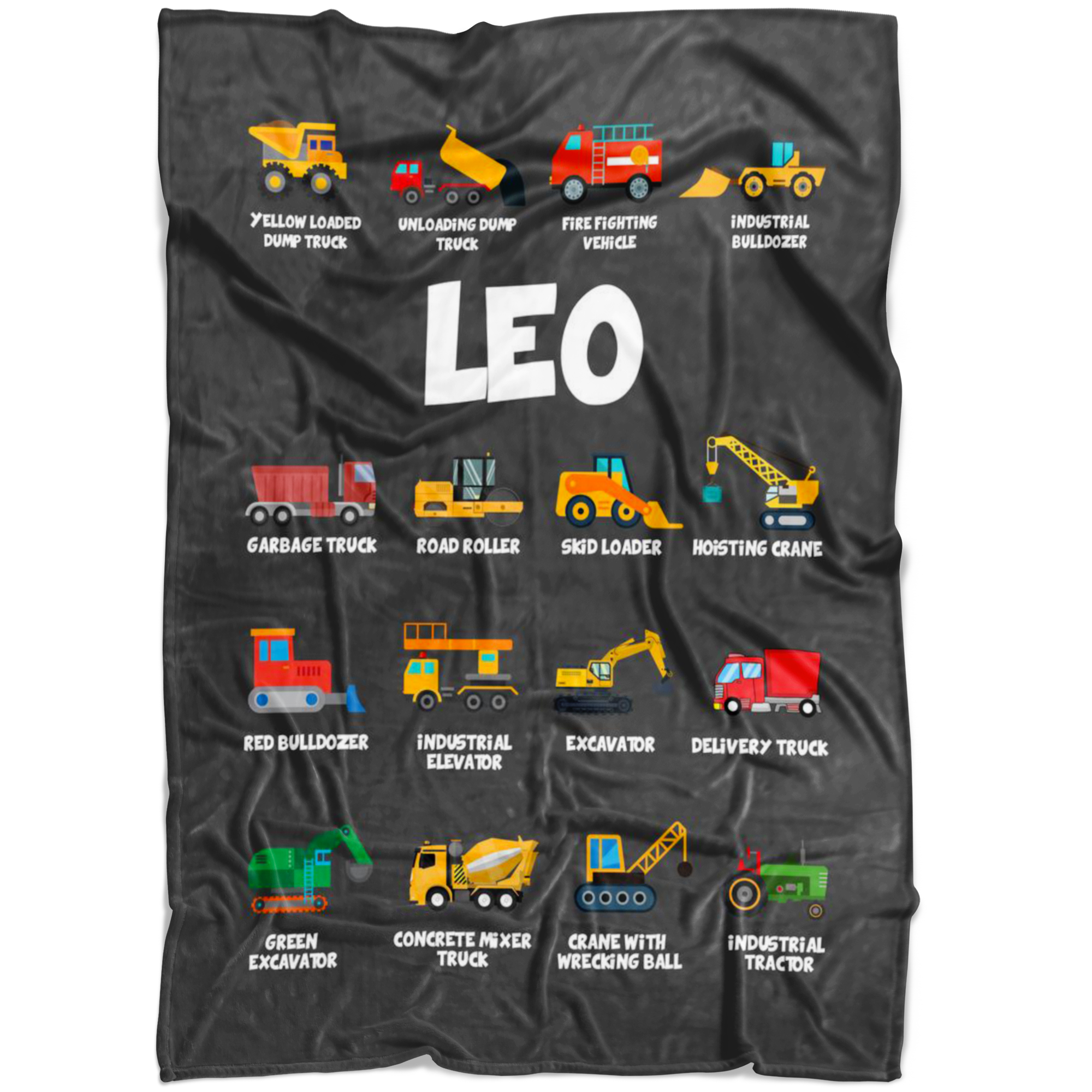 Leo Construction Blanket Grey