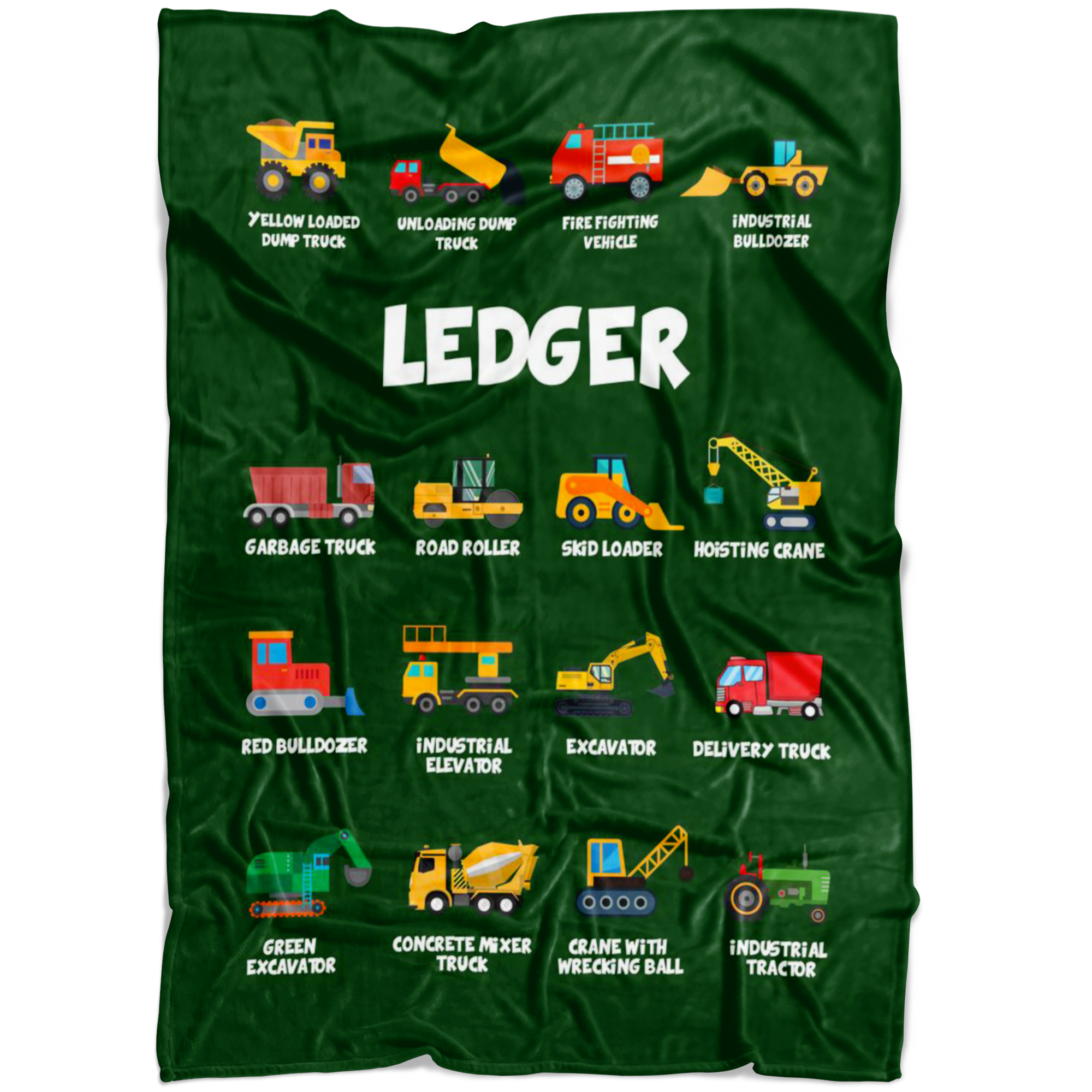 Ledger Construction Blanket Green
