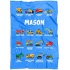 Mason Construction Blanket Blue