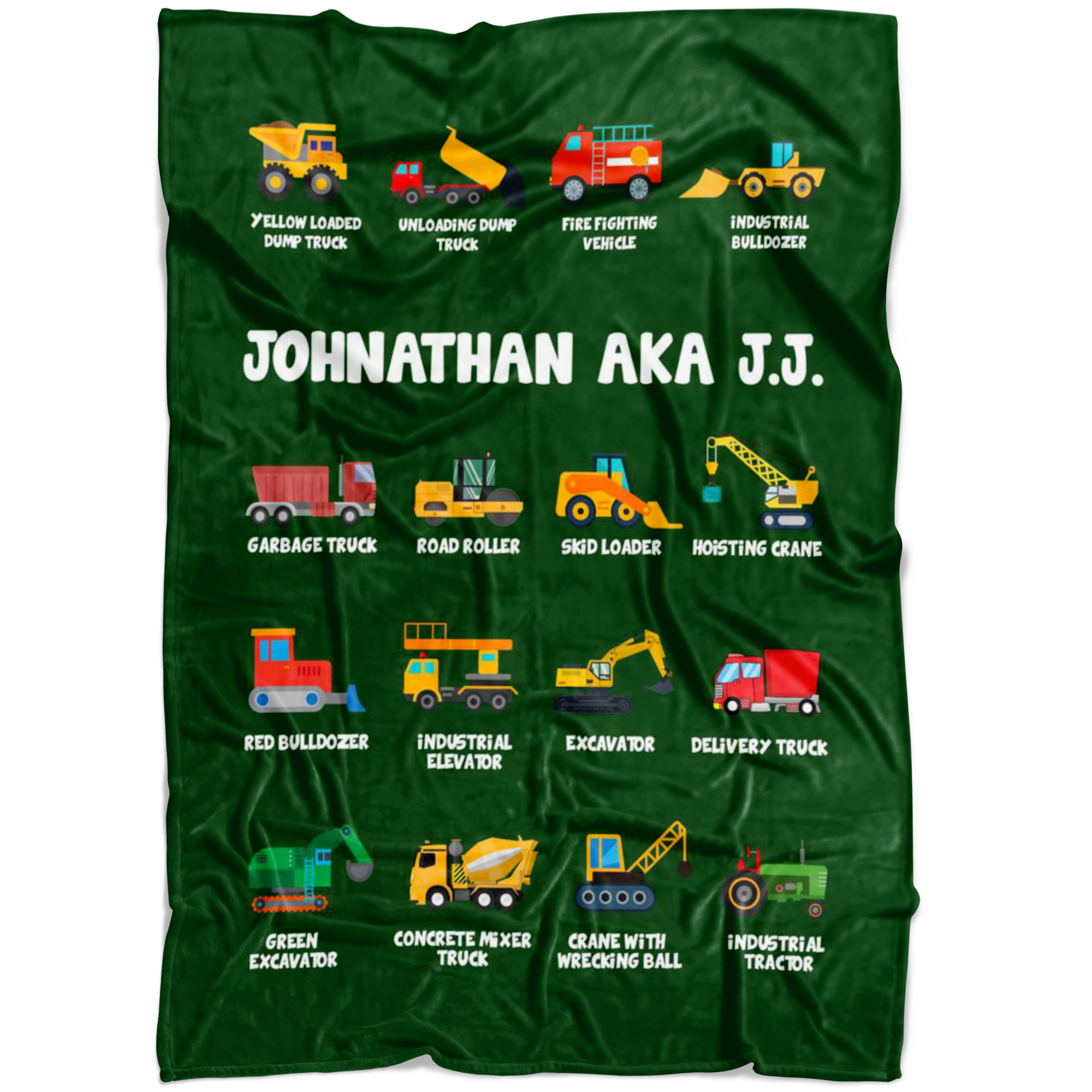 JOHNATHAN AKA J.J. Construction Blanket Green