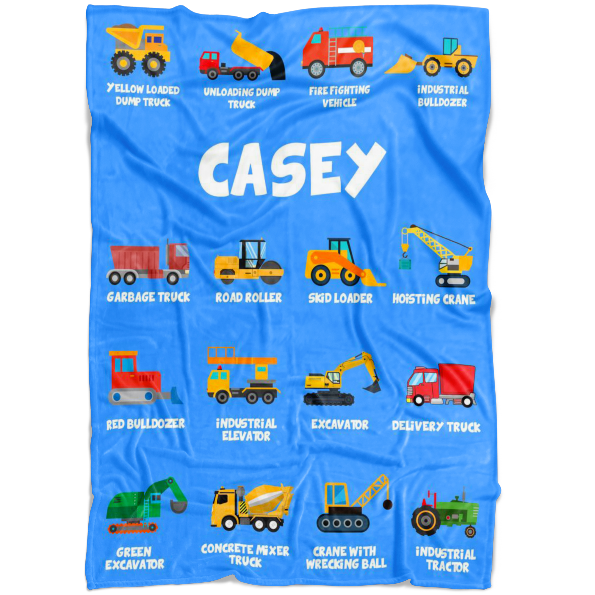 Casey Construction Blanket Blue