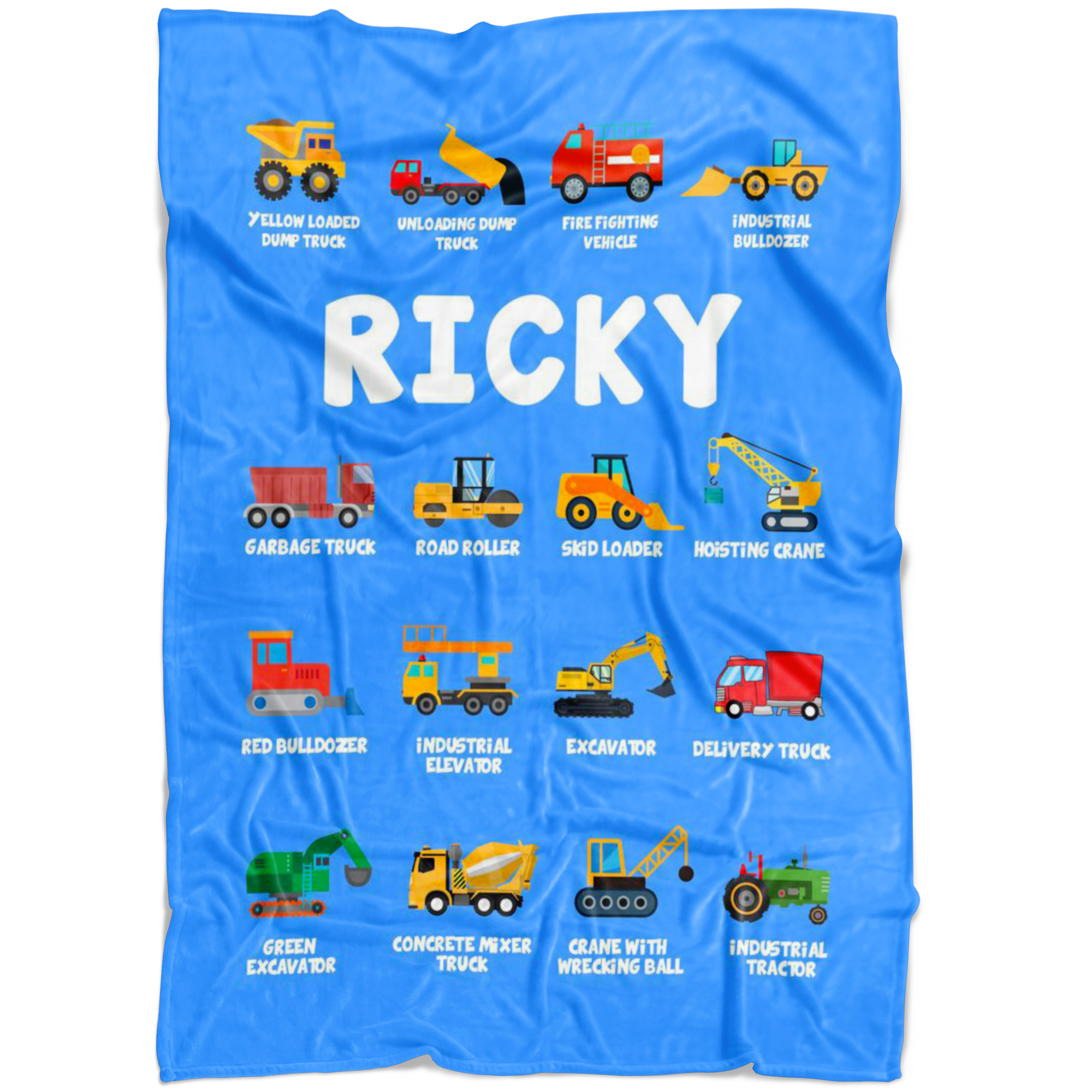 Ricky Construction Blanket Blue