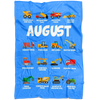 August Construction Blanket Blue