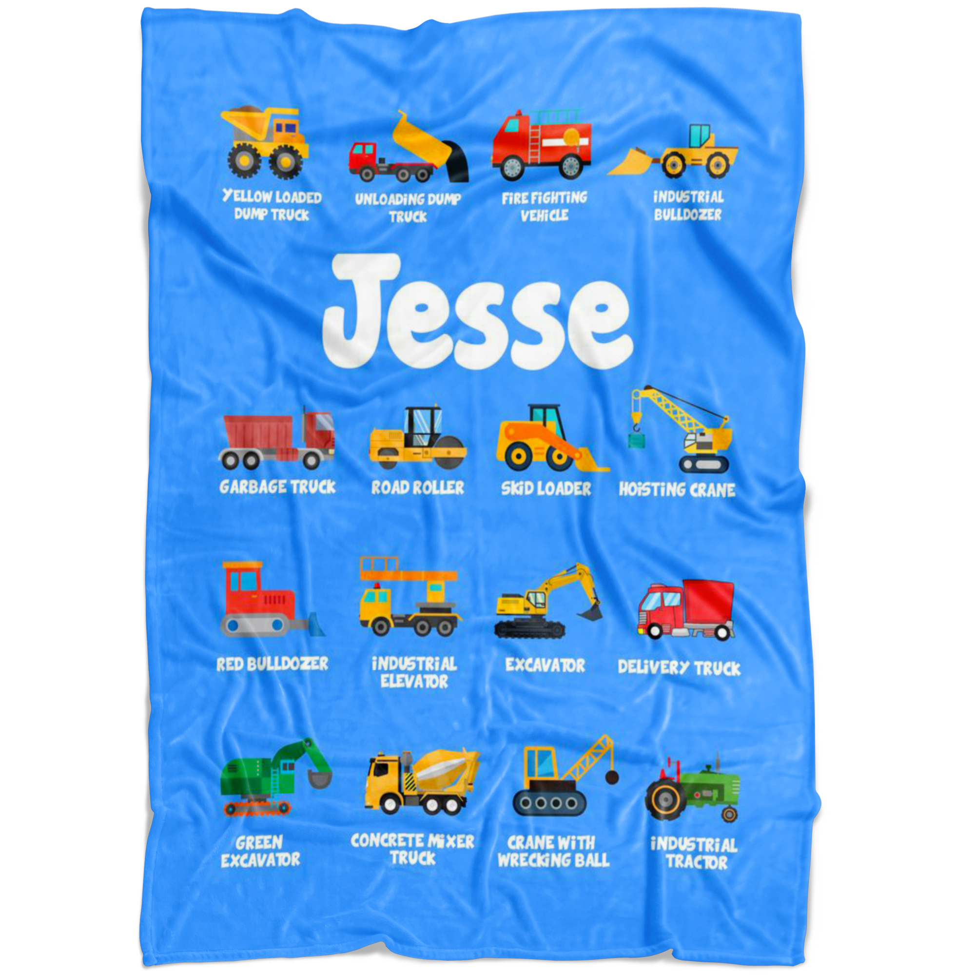 Jesse Construction Blanket Blue