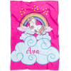 Personalized Name Magical Unicorn Blanket for Babies & Girls - Ava