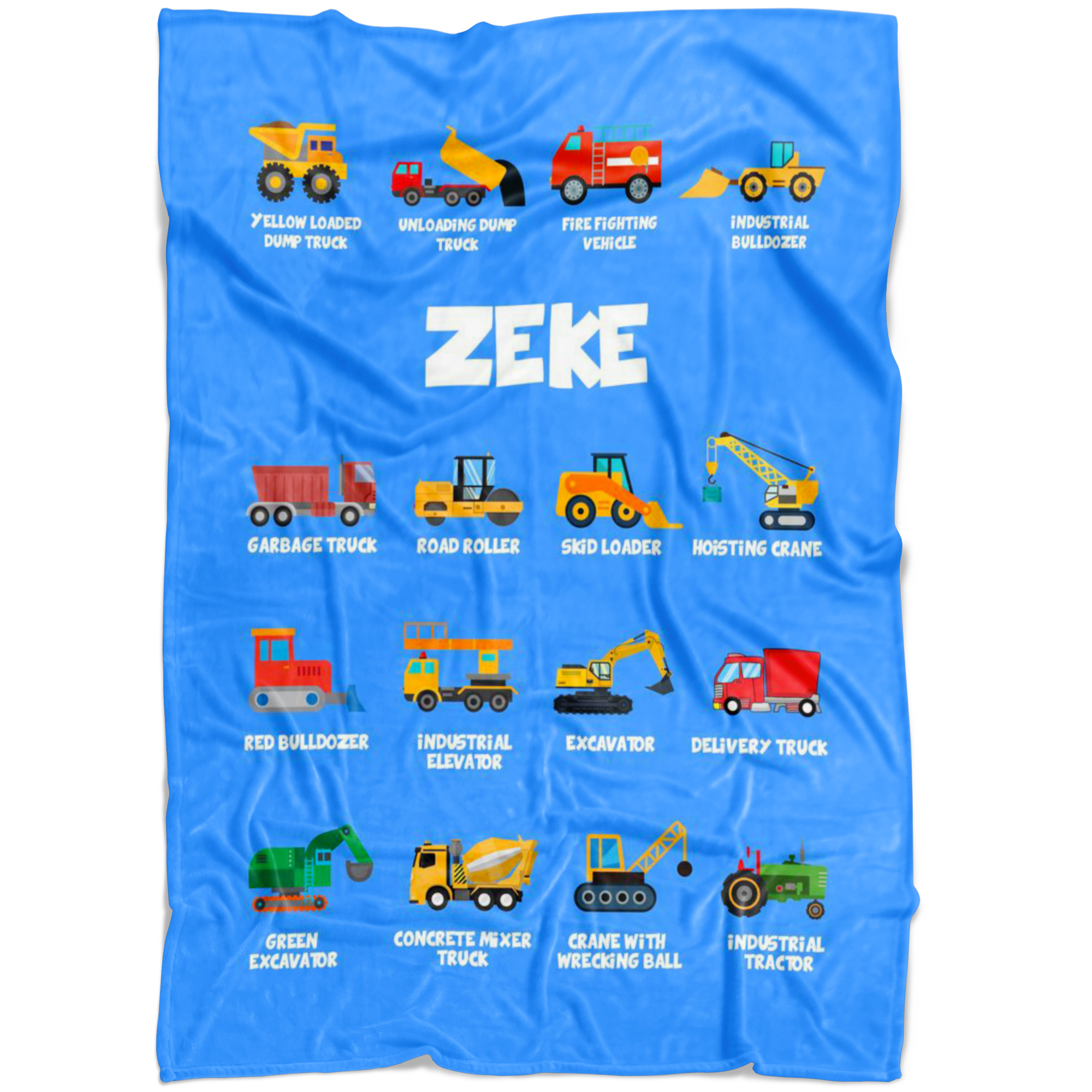 Zeke Construction Blanket Blue