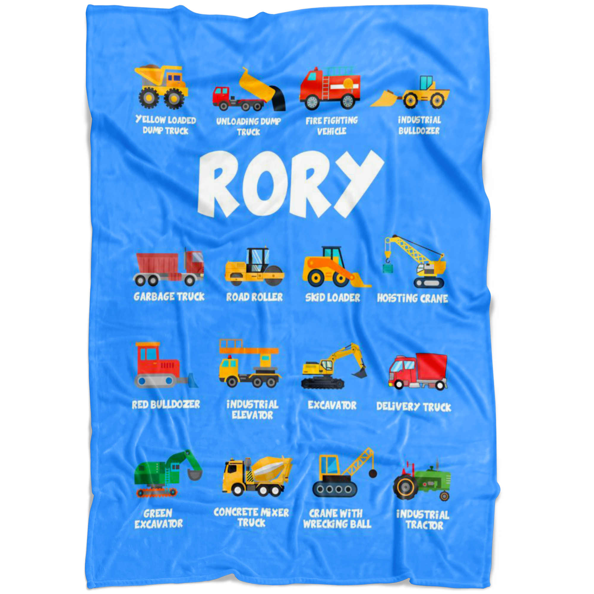 Rory Construction Blanket Blue