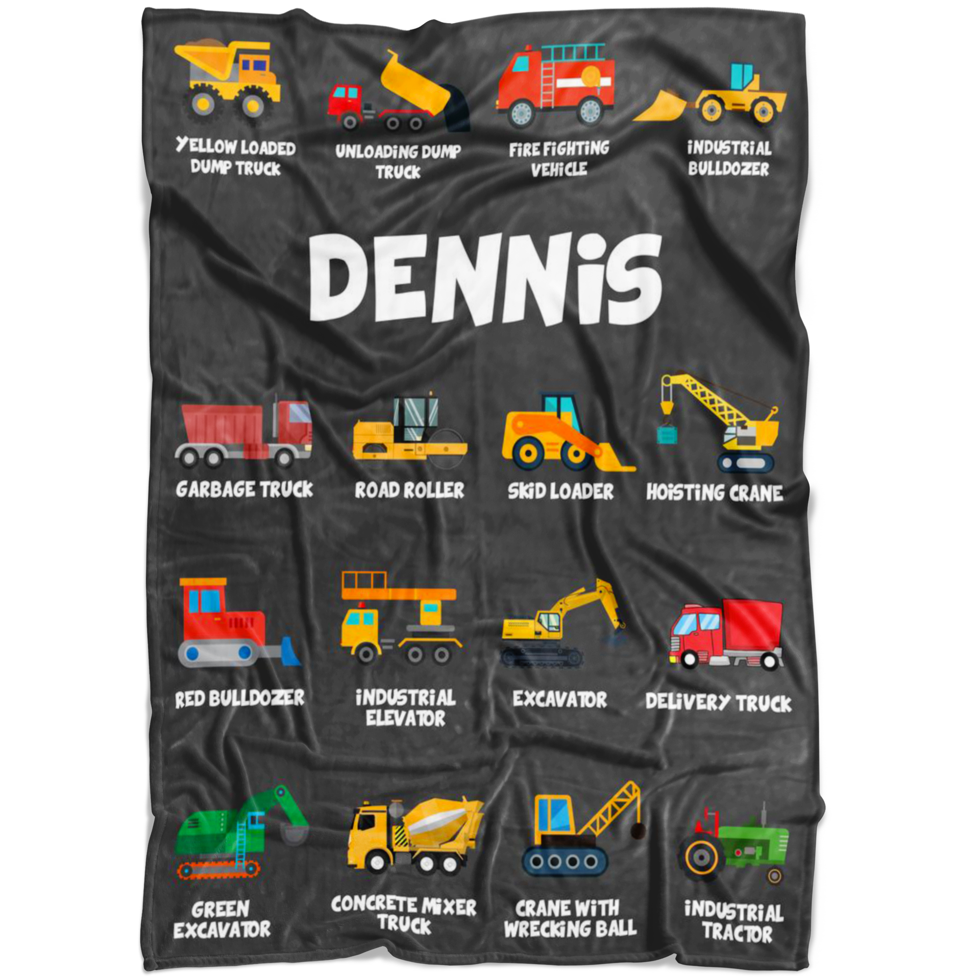 Dennis Construction Blanket Grey