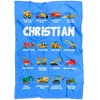 Christian Construction Blanket Blue
