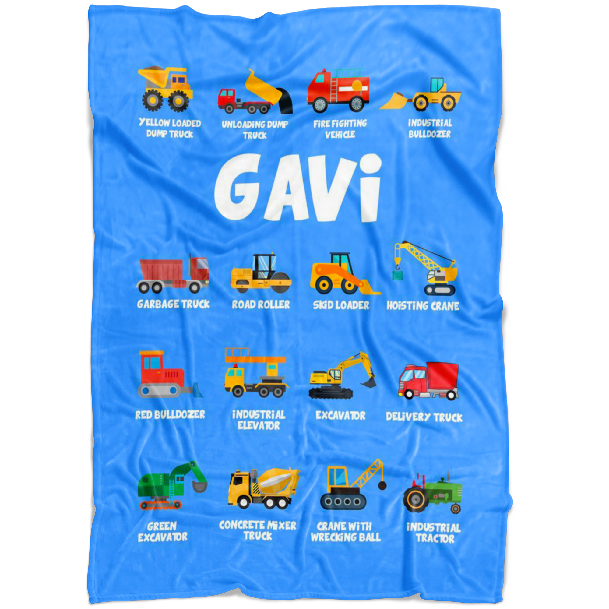 Gavi Construction Blanket Blue