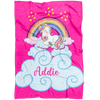 Personalized Name Magical Unicorn Blanket for Babies & Girls - Addie
