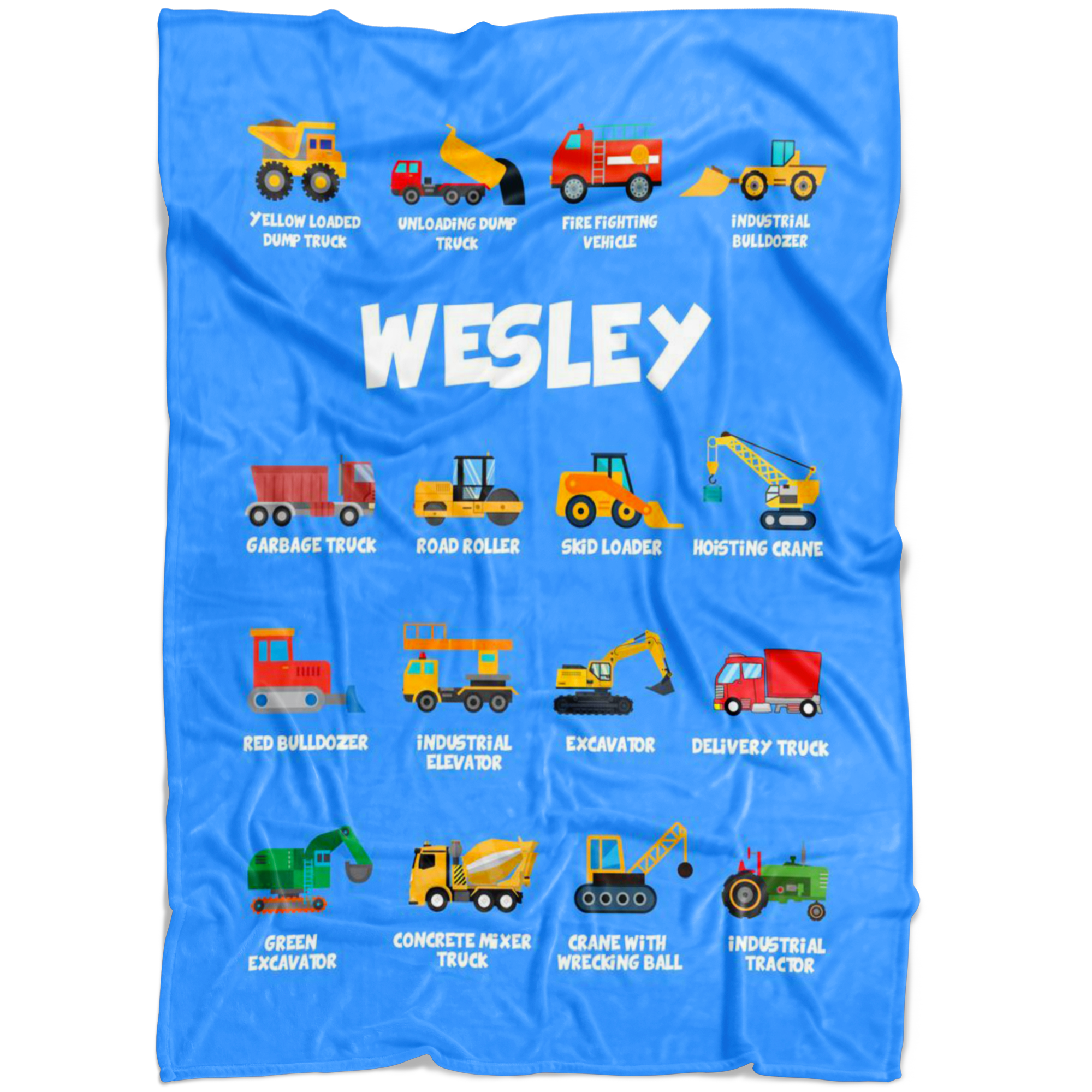 Wesley Construction Blanket Blue