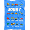 Jonny Construction Blanket Blue