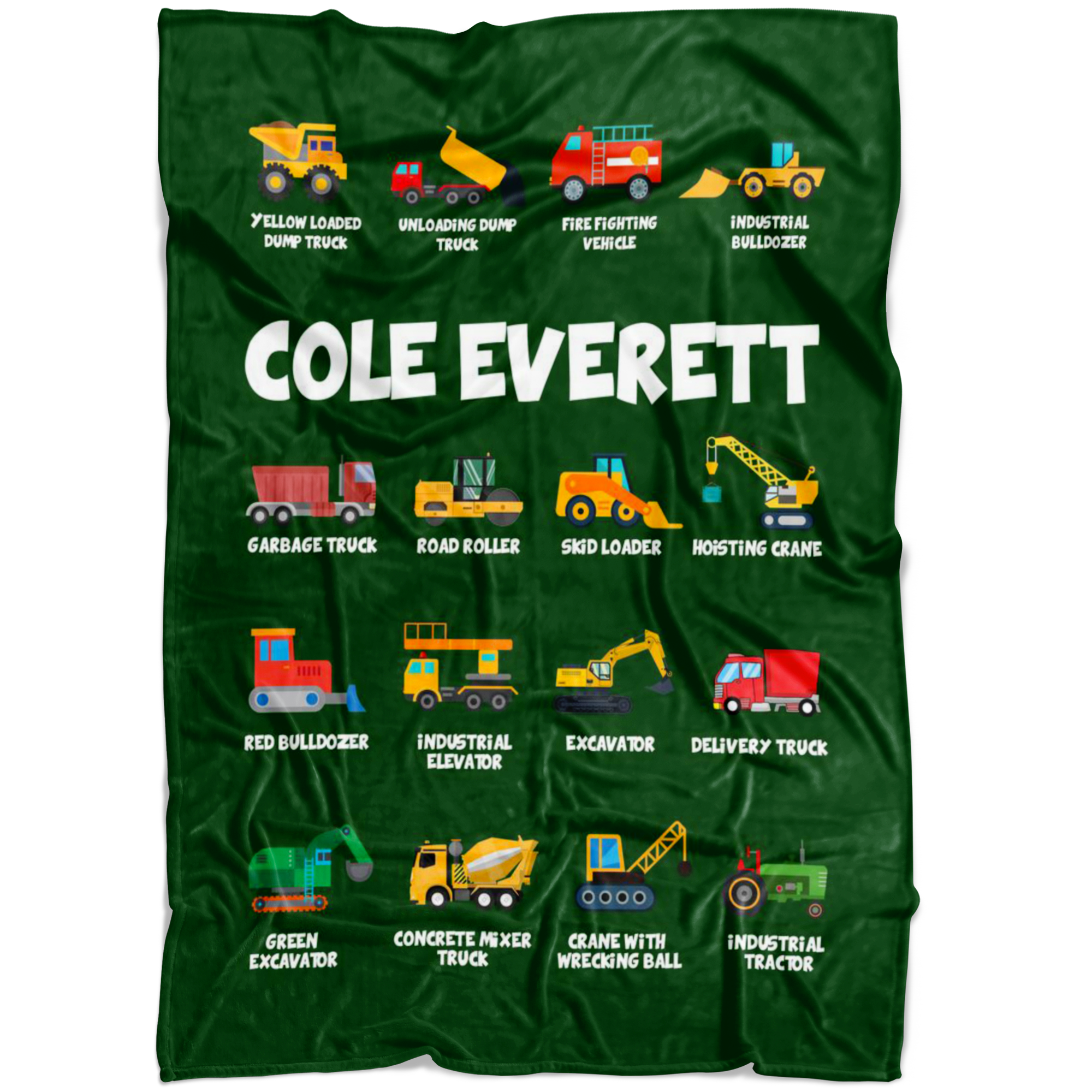 Cole Everett Construction Blanket Green