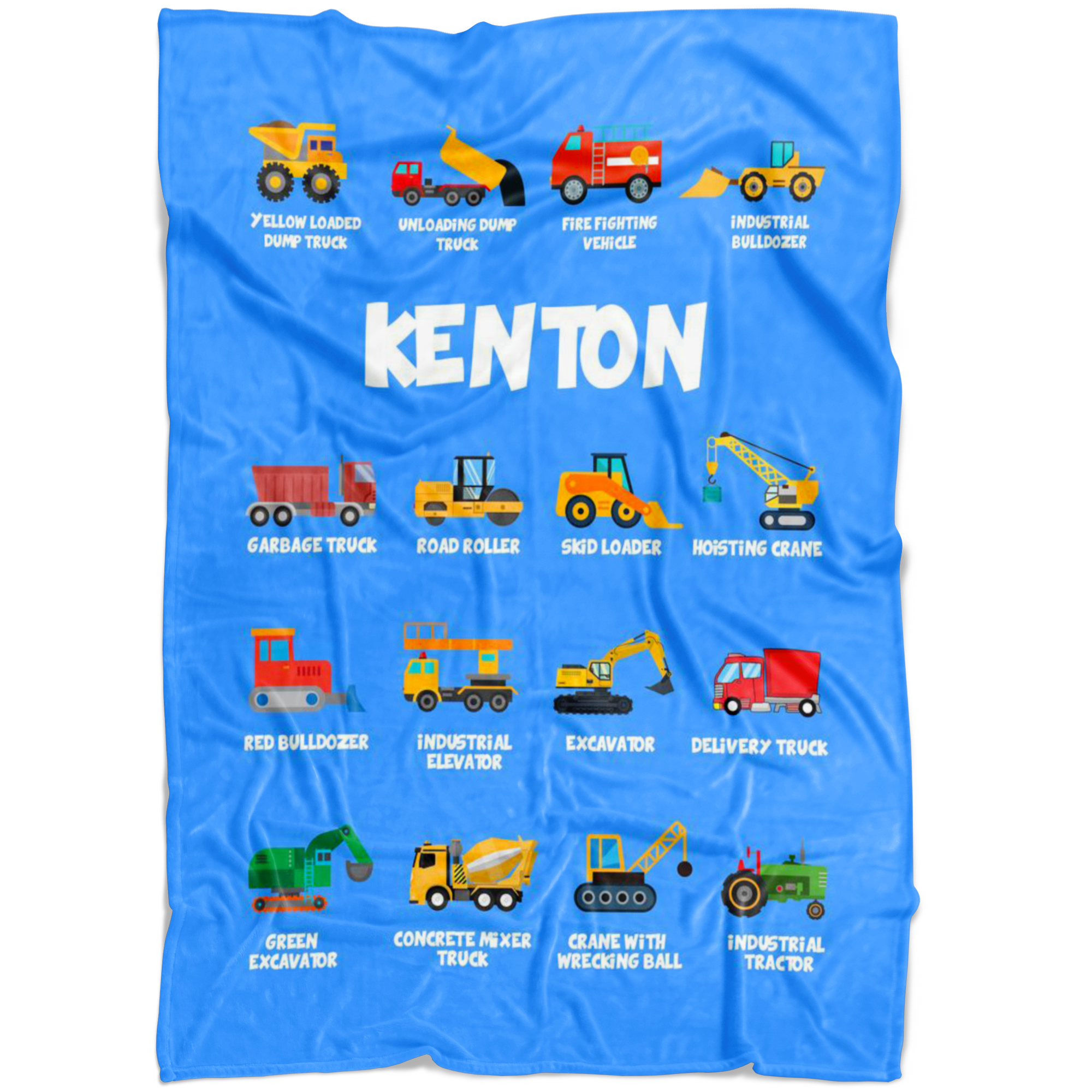 Kenton Construction Blanket Blue