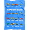 Troy Scott Wilson Construction Blanket Blue