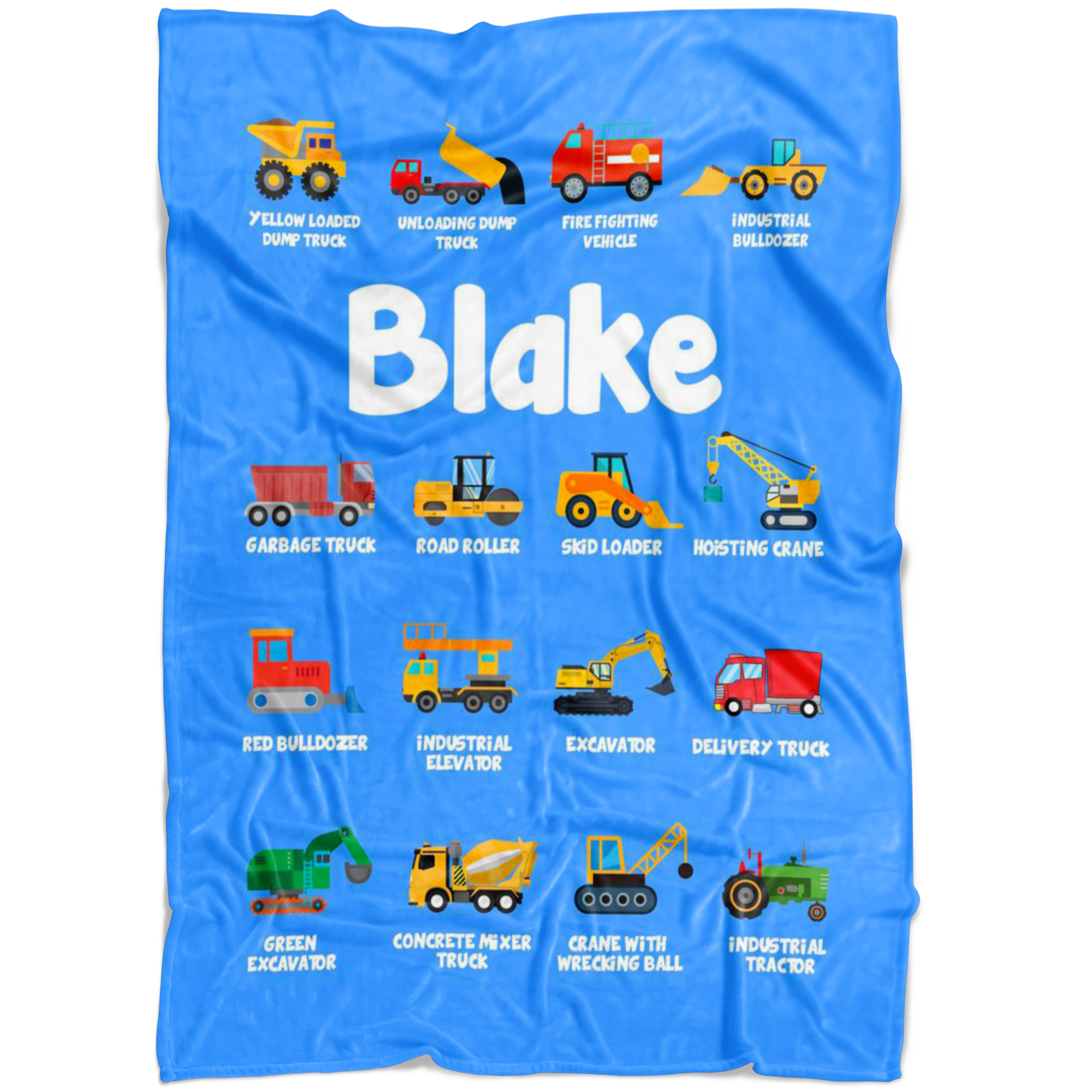 Blake Construction Blanket Blue
