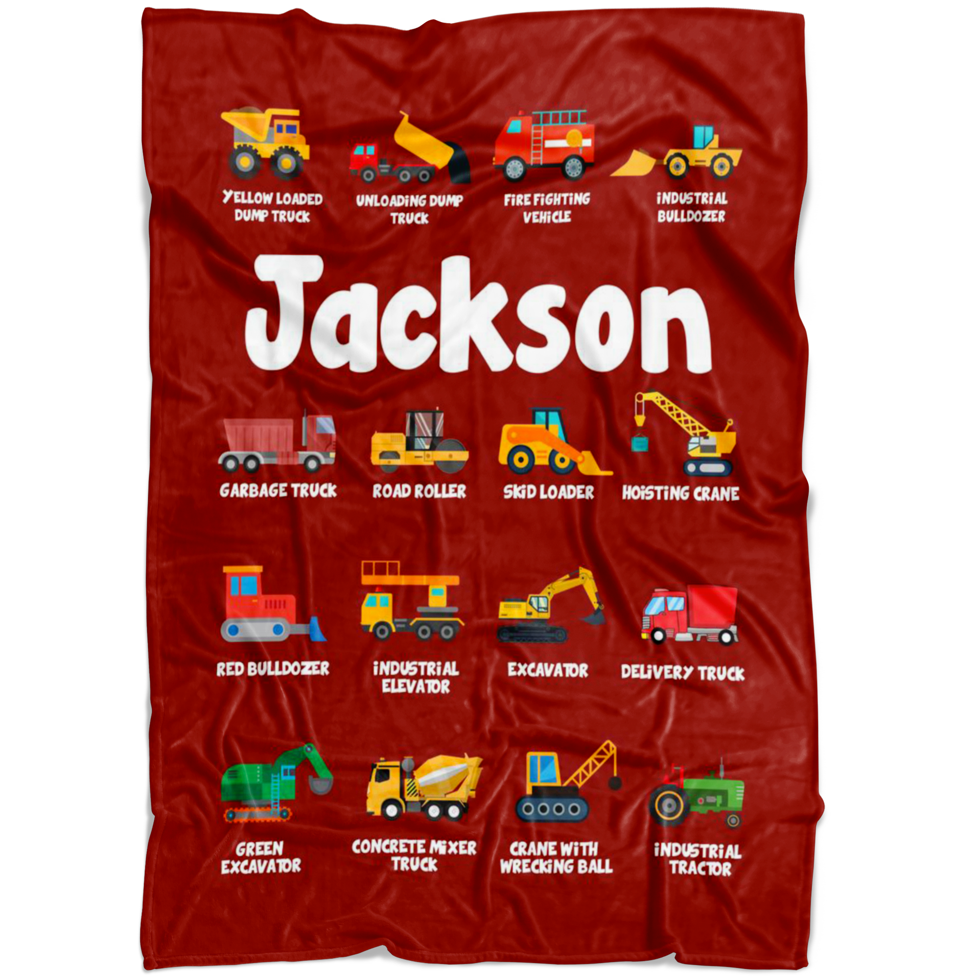 Jackson Construction Blanket Red