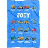 Joey Construction Blanket Blue