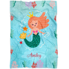 Personalized Name Mermaid Blanket for Girls - Ainsley